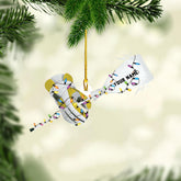 AOVL Personalized Lacrosse Ornament Lacrosse Christmas Ornament Lacrosse Ornaments for Christmas Tree Lacrosse Gifts Lacrosse Coach Gifts Lacrosse Player Gift Sport Fan (Lacrosse 8)